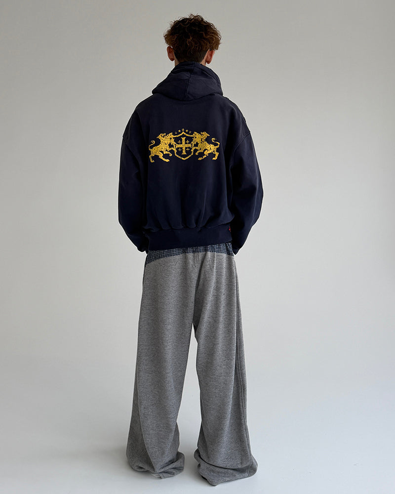 Splatter Boxy Zip Hoodie