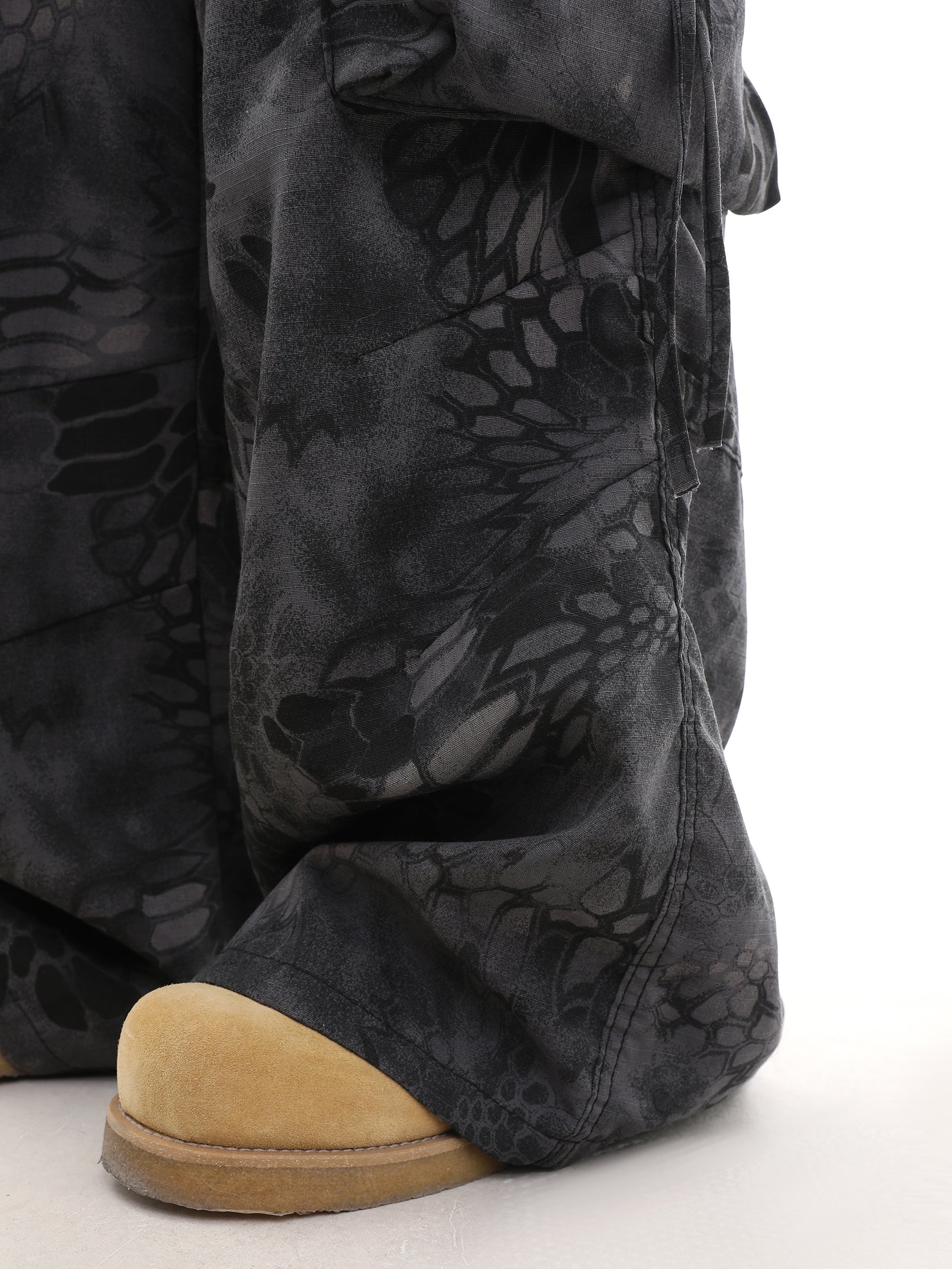 Snake Print Cargo Pants