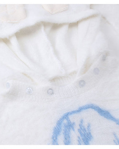 Couple Bunny Ear Hooded Sweater