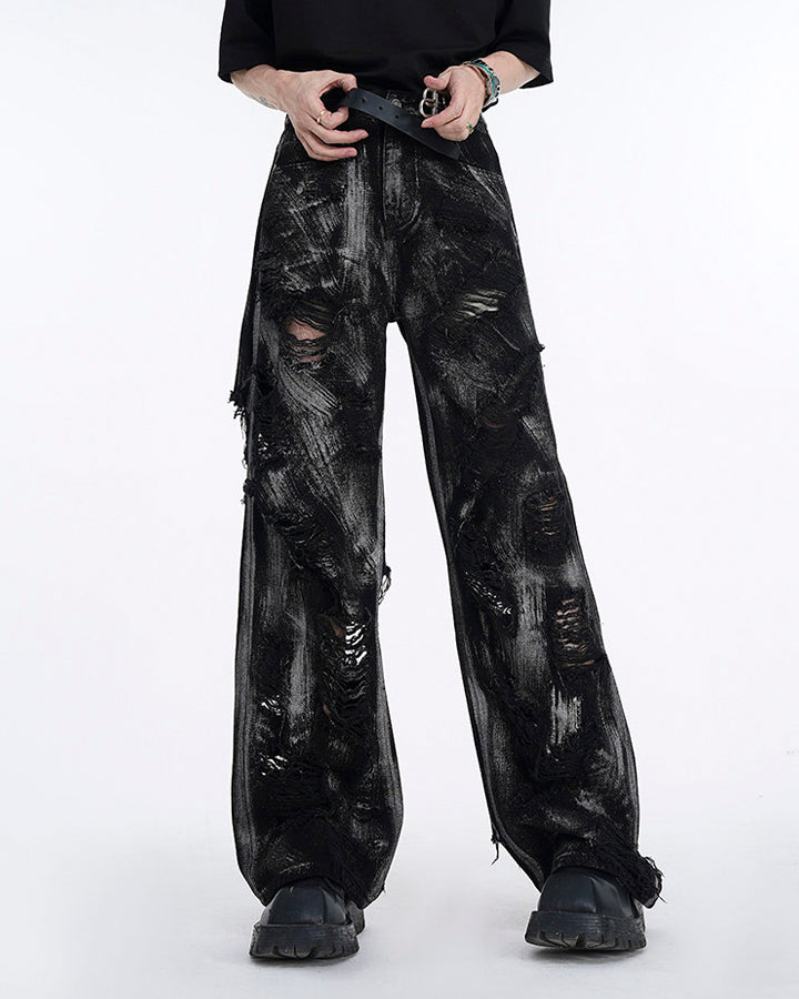 Black Rock Style Denim Pants