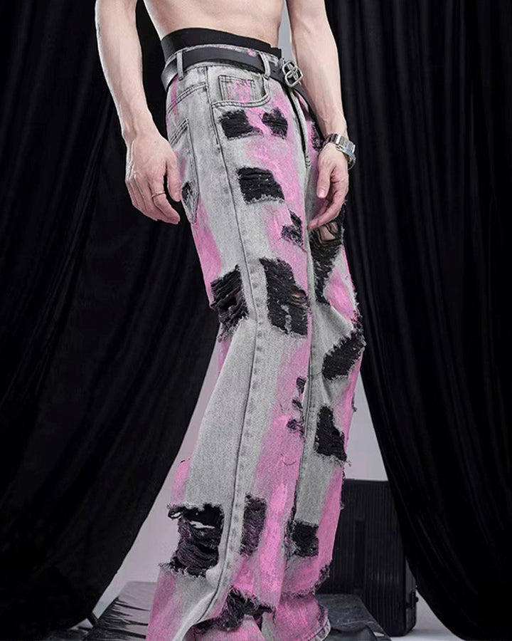 Black Rock Style Denim Pants