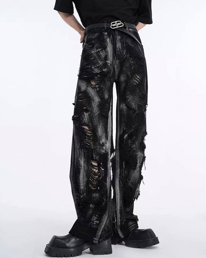 Black Rock Style Denim Pants
