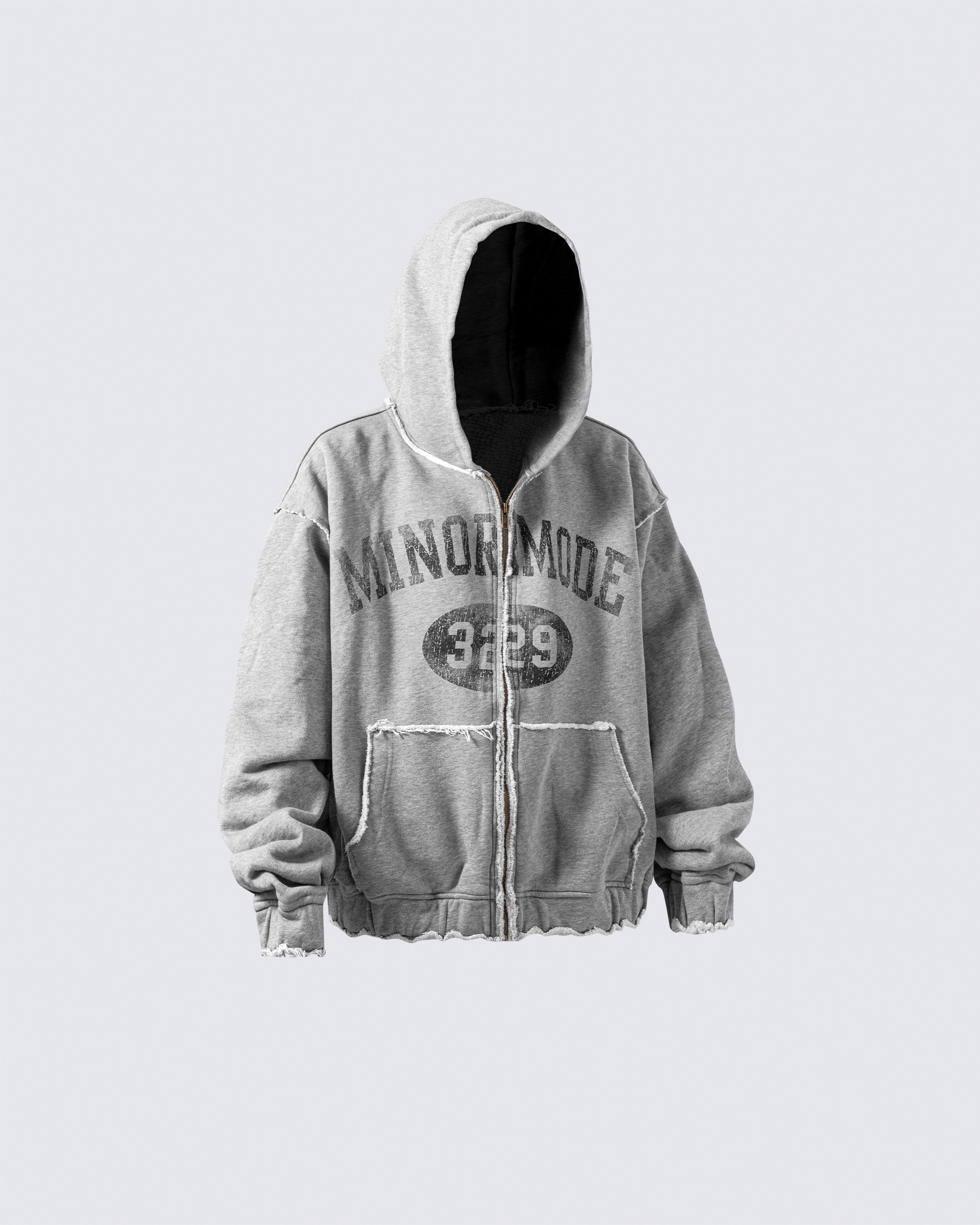 Vintage Graphic Zip-Up Hoodie