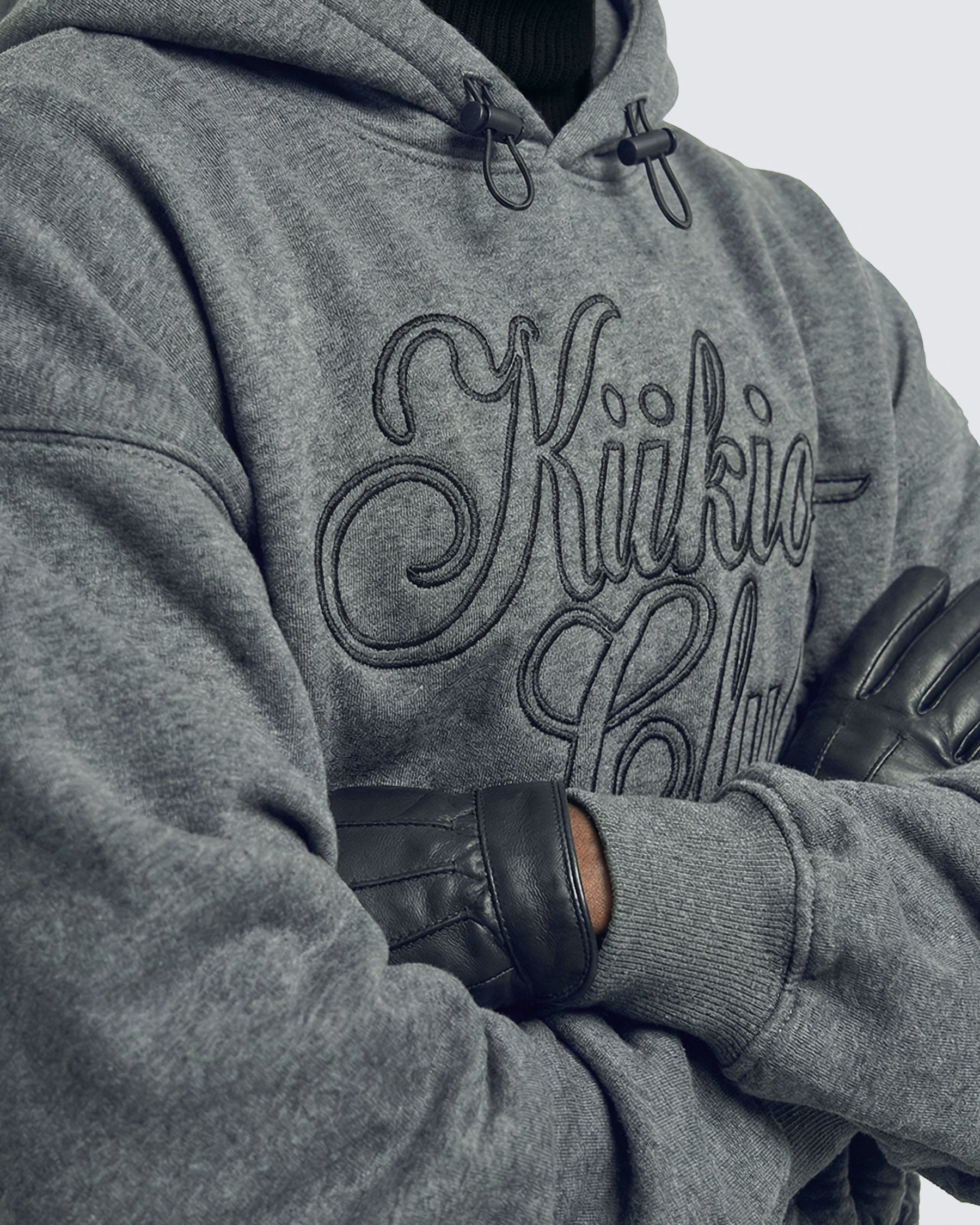 LOW SATURATION-Spring New Drawstring Cropped Hoodie