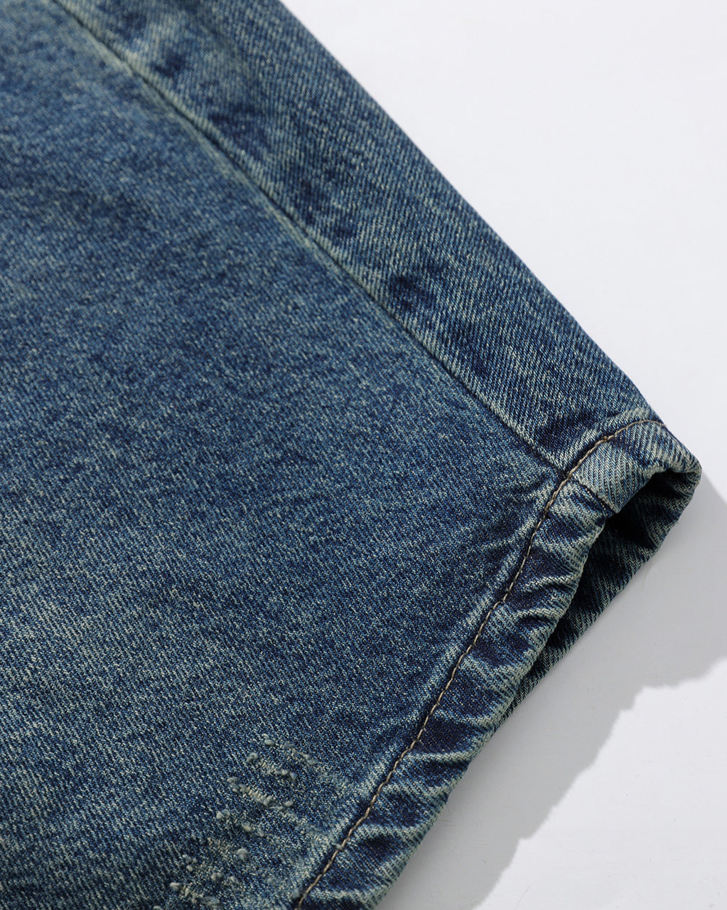 Retro Letter Print Wide-Leg Cargo Jeans
