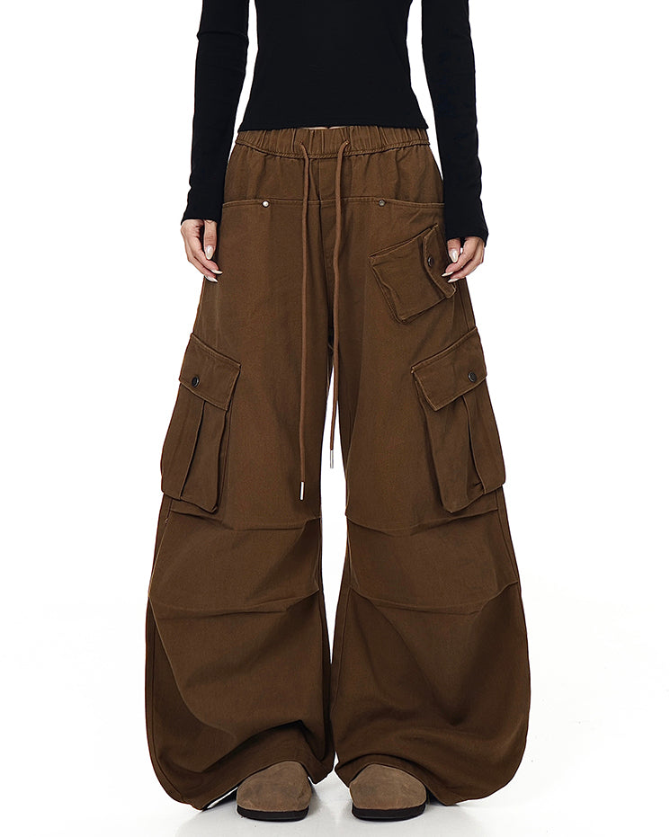 100% Cotton Multi-Pocket Cargo Pants