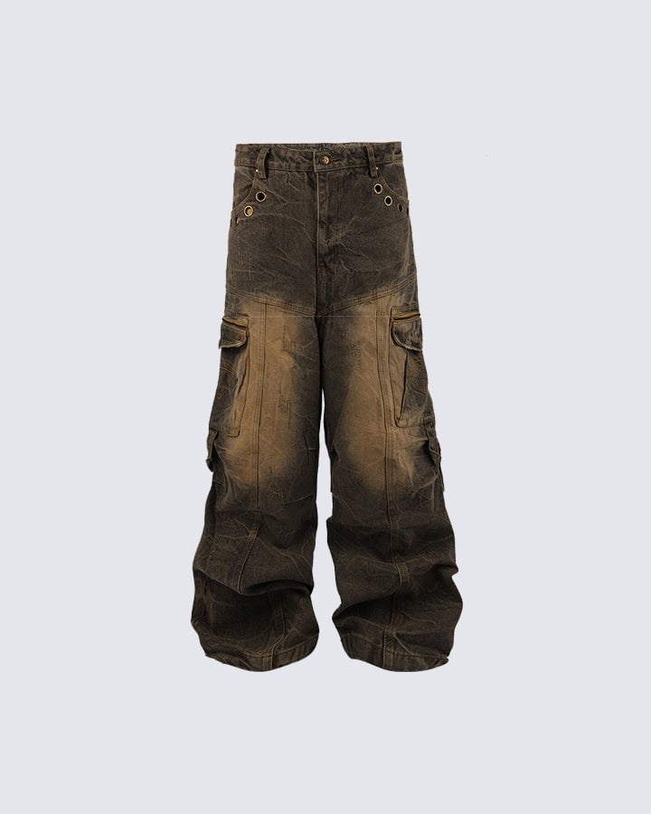 14-Ounce Heavyweight Vintage Washed Denim Pants