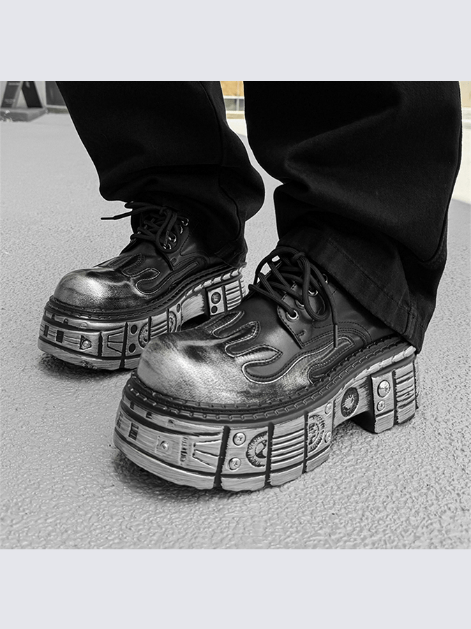 Cyber Flame Platform Derby Shoes