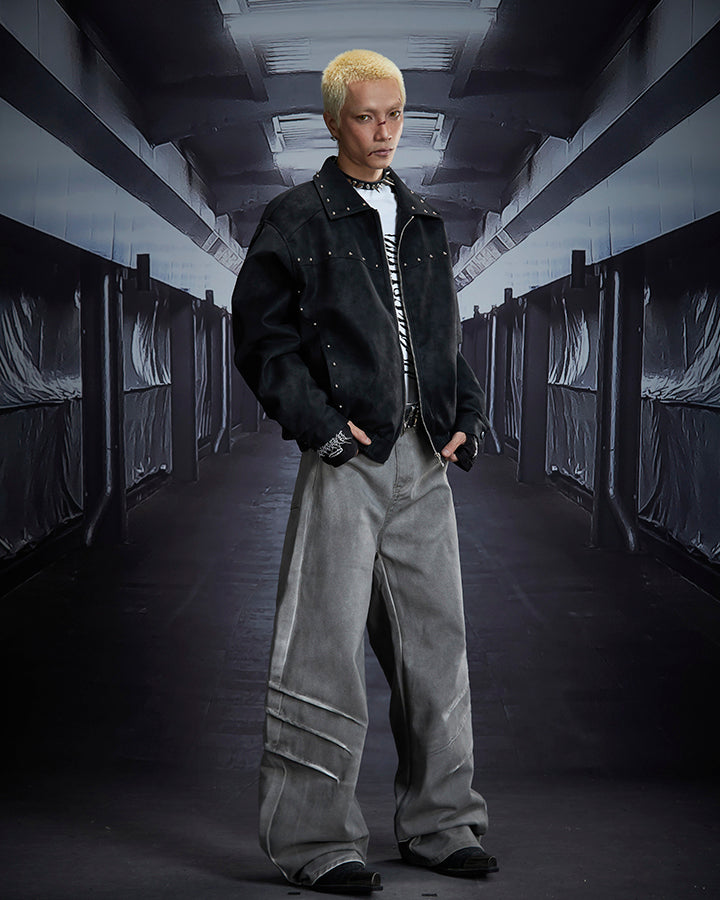 Wasteland Washed Distressed Denim Pants