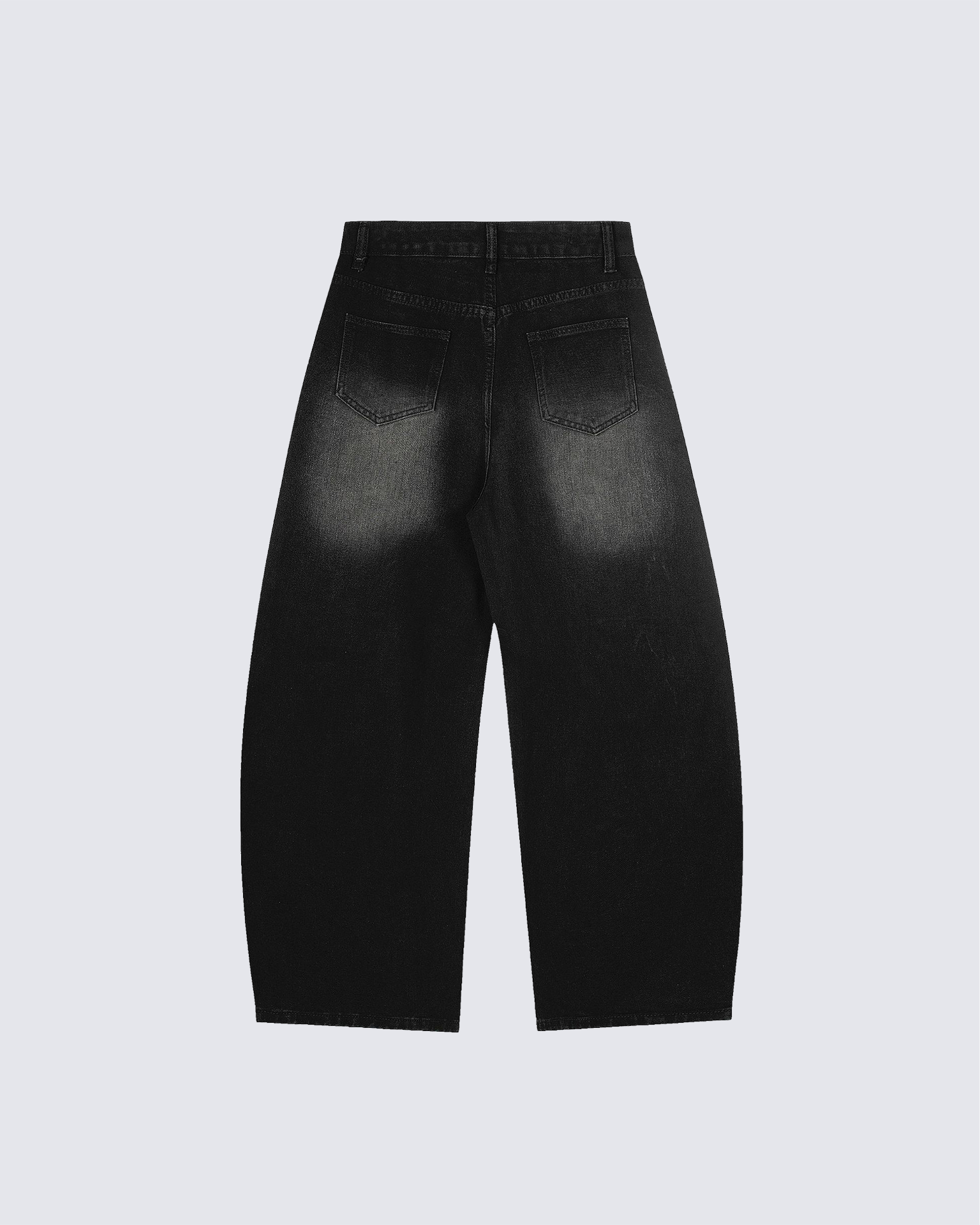 Embroidered Star Denim Cargo Pants