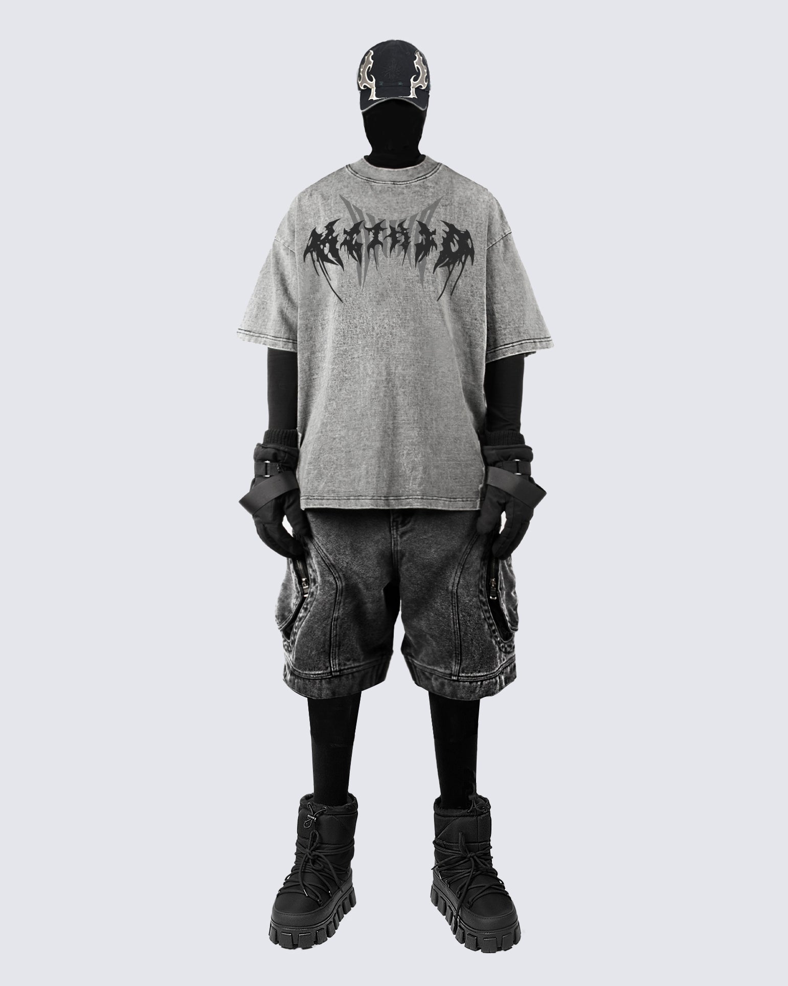 KIIKIO Heavy Craft Distressed Large Pocket Shorts