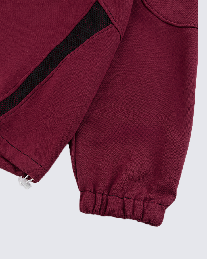 Tech Panel Mesh-Patchwork Sweatshirt