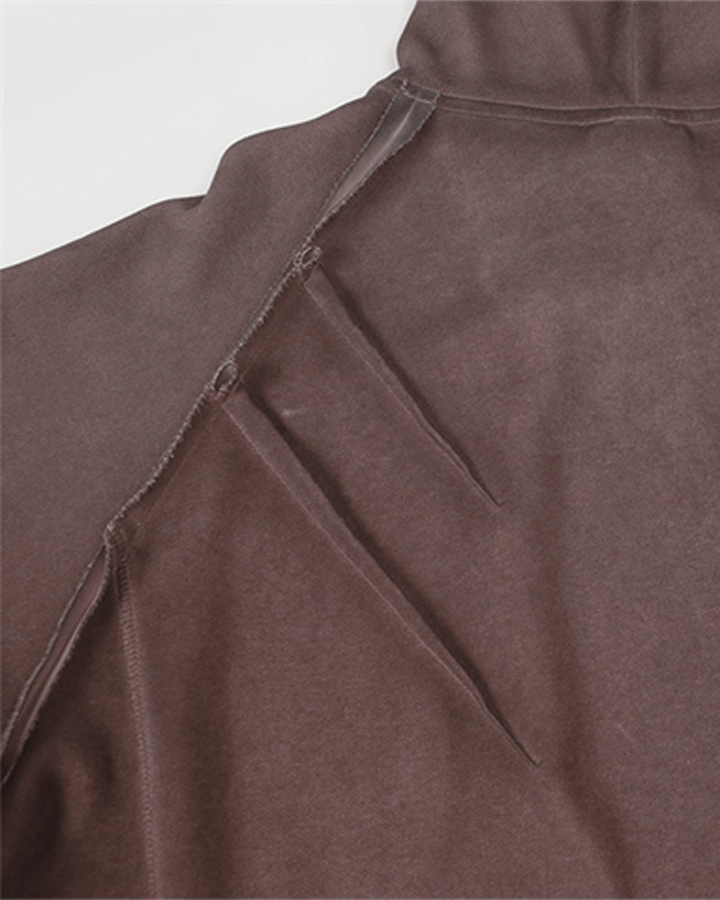 Washed Stitch Detail Oversized Hoodie