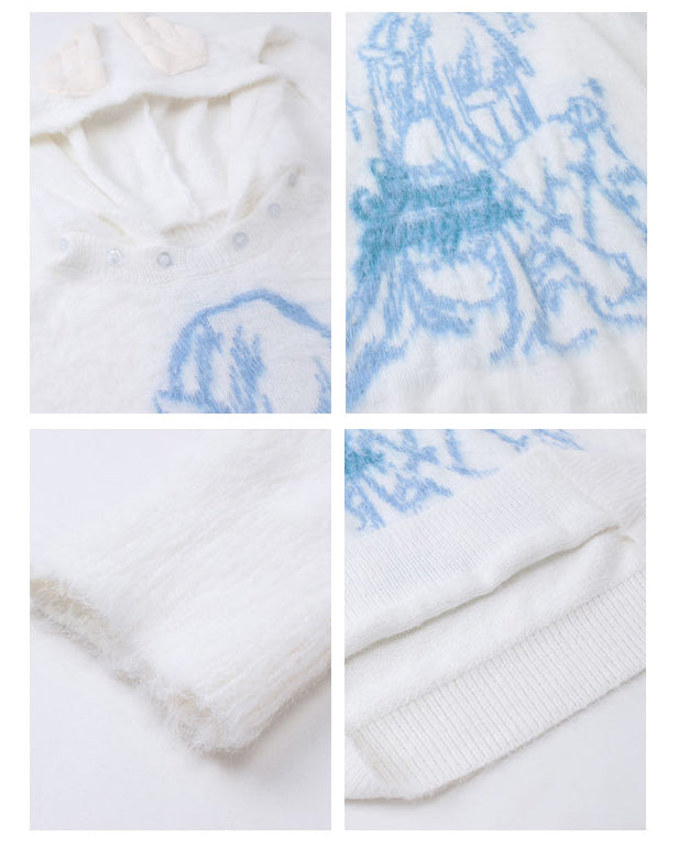 Couple Bunny Ear Hooded Sweater
