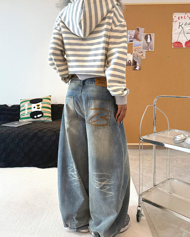 2026 American Vintage Wide-Leg Jeans