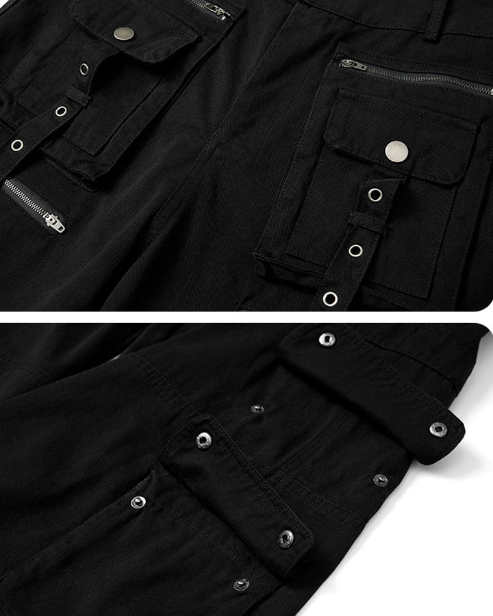 American Workwear Multi-Pocket Denim Pants