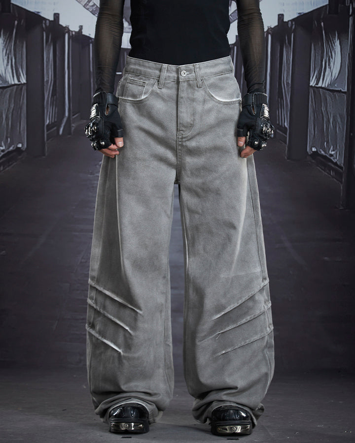 Wasteland Washed Distressed Denim Pants