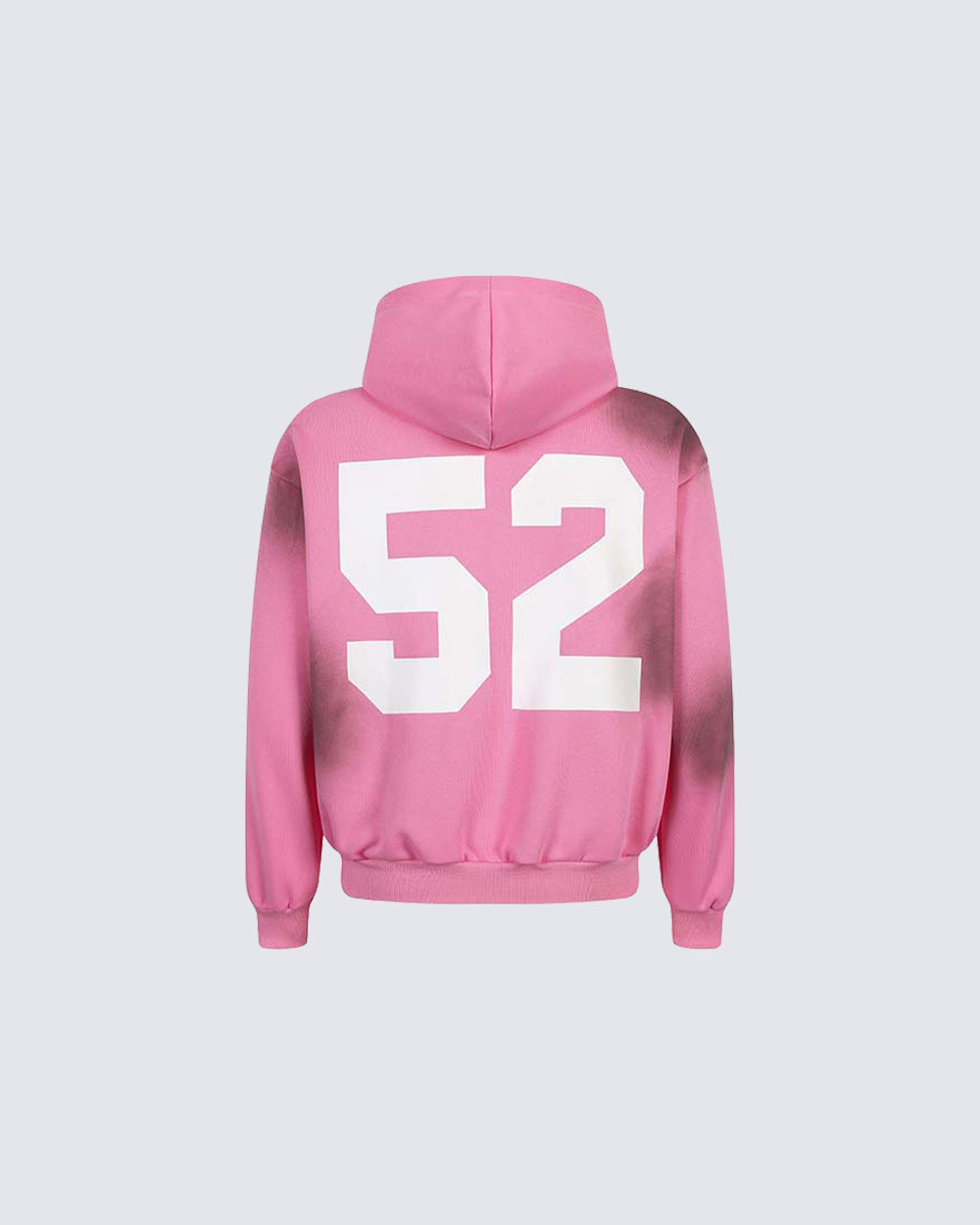 Spray-Dyed Distressed Zip-Up Hoodie
