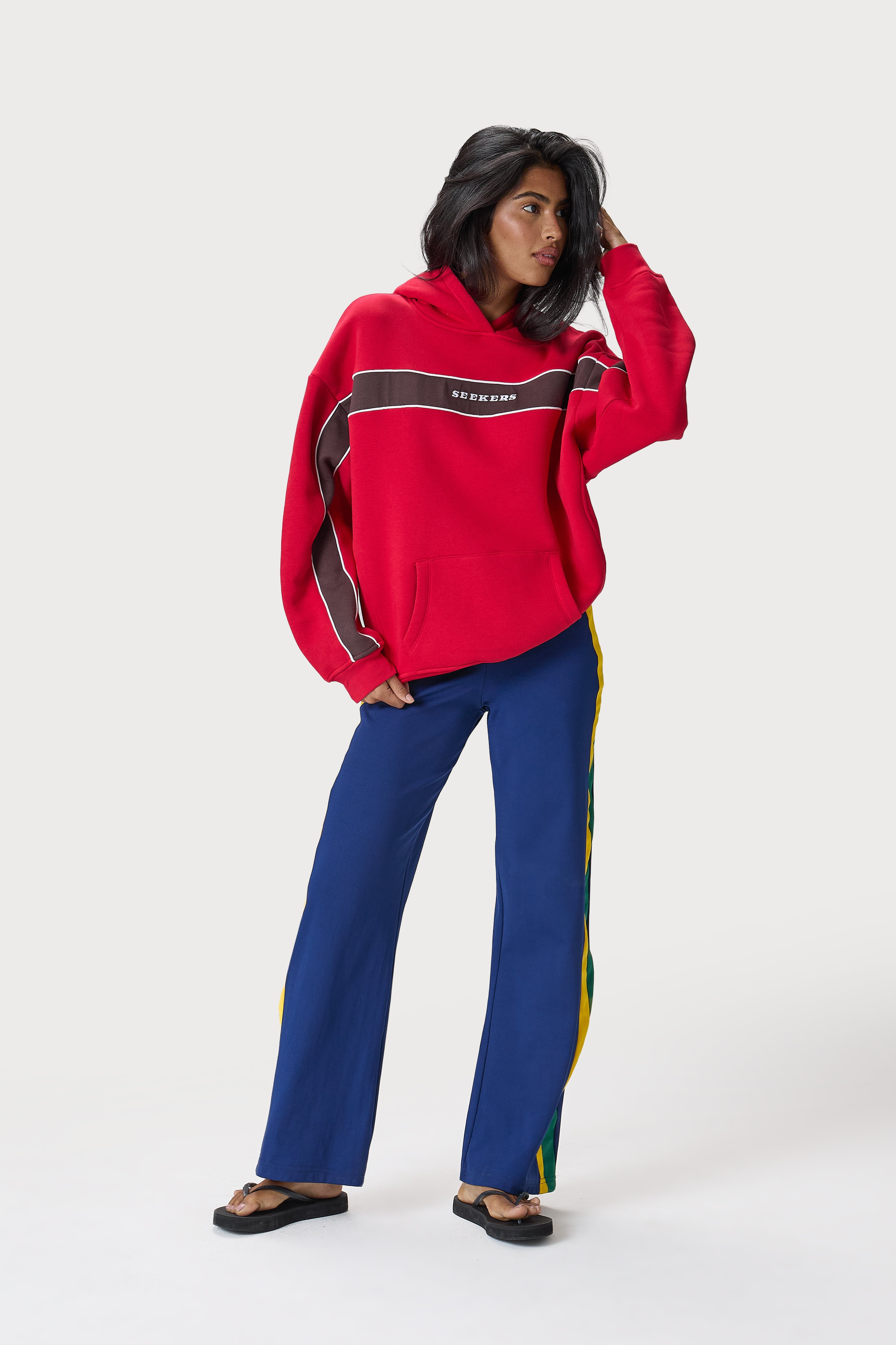 Seekers Speedway Hoodie in Red