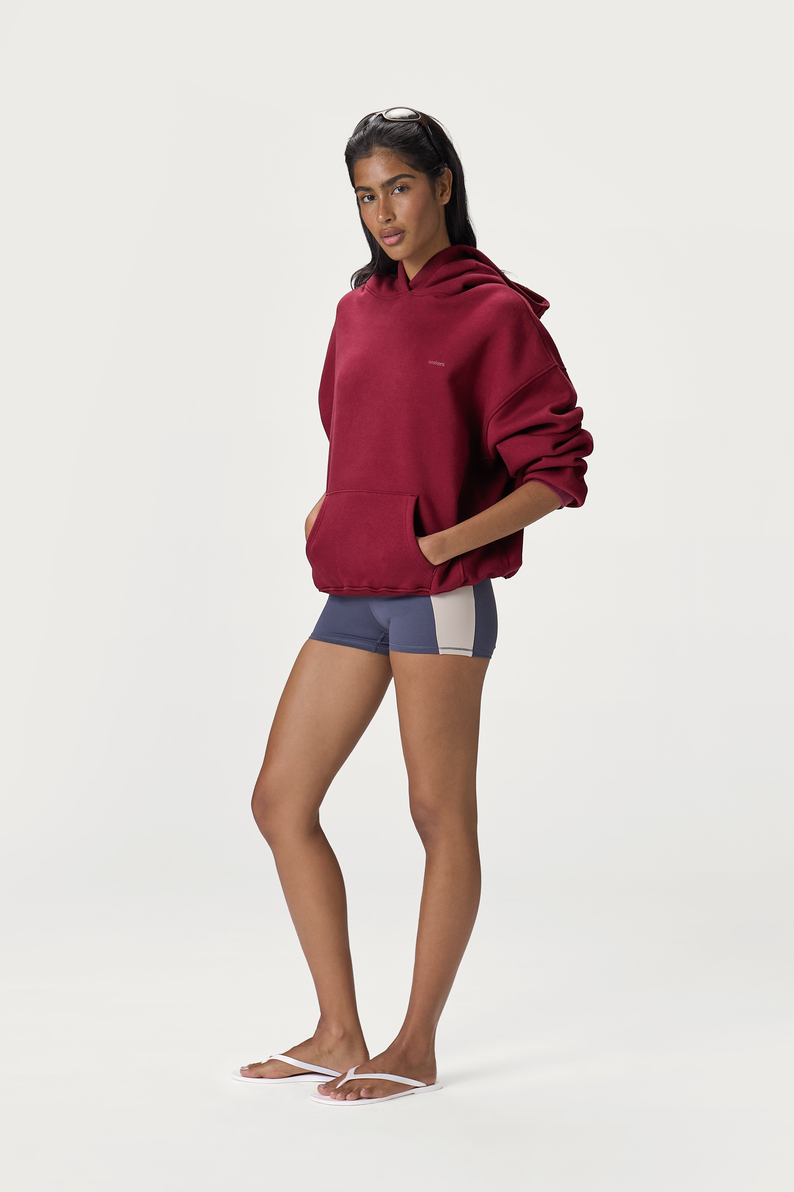 Seekers Classic Hoodie in Burgundy