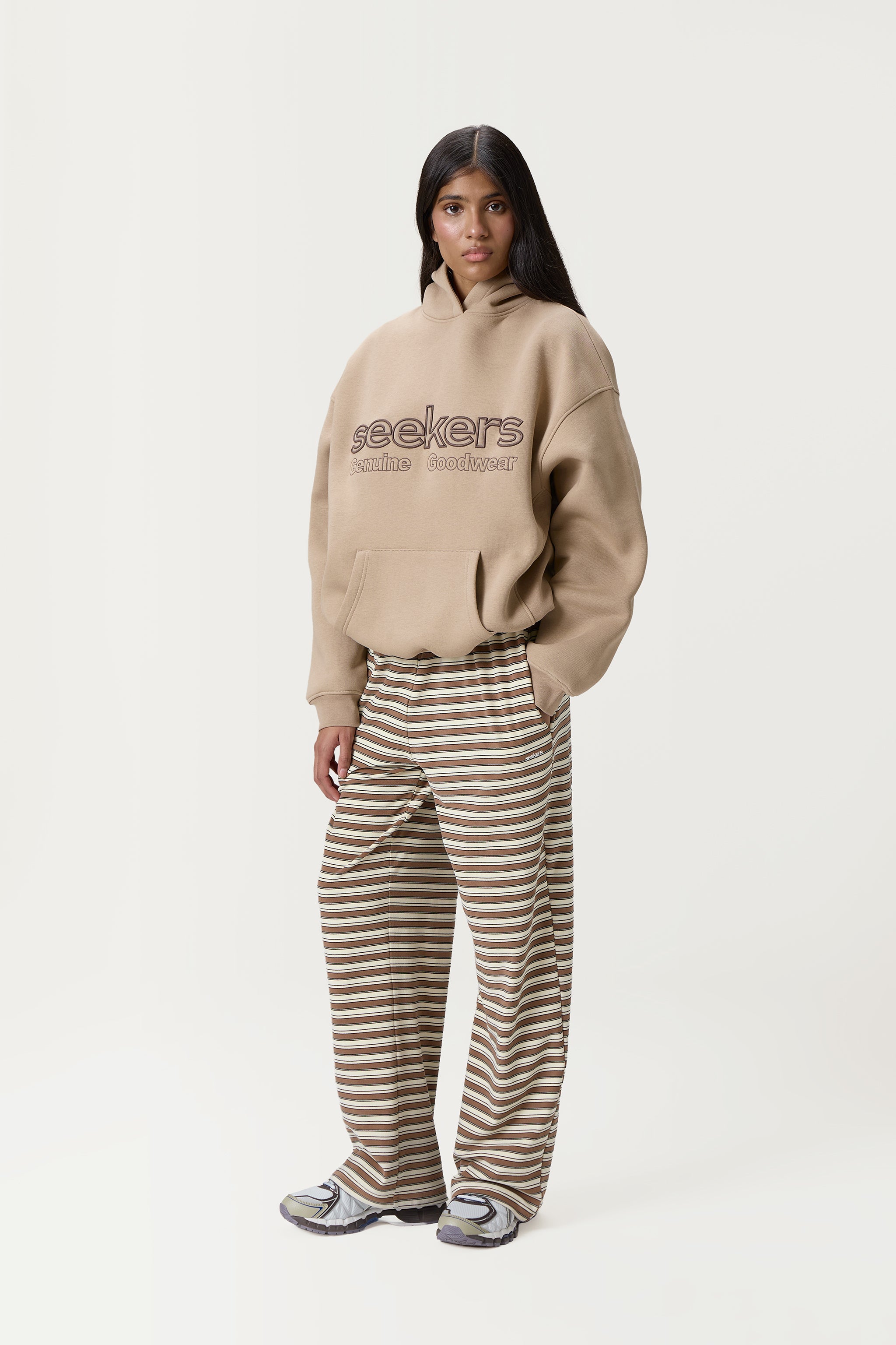 Seekers Goodwear Hoodie in Beige