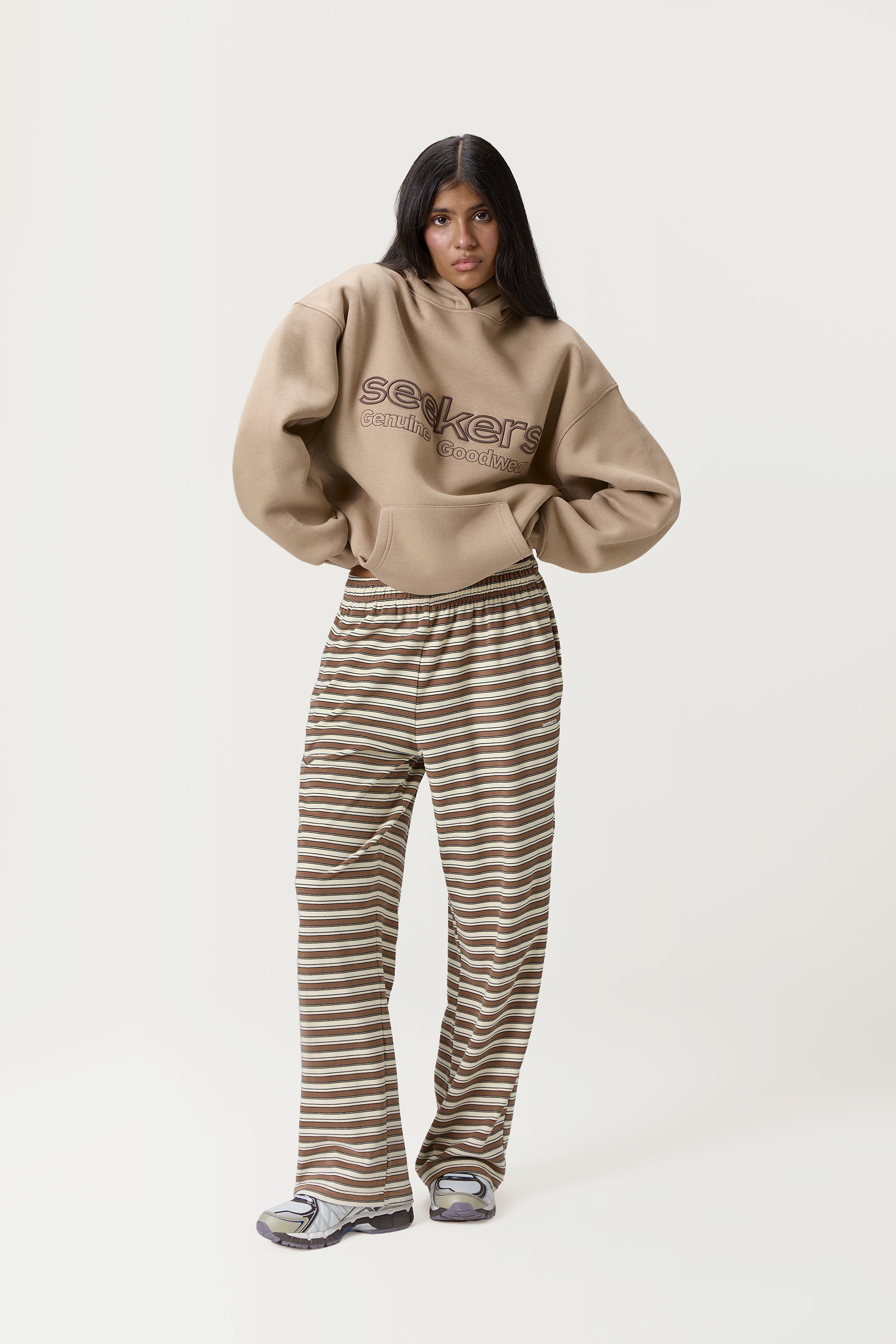 Seekers Goodwear Hoodie in Beige