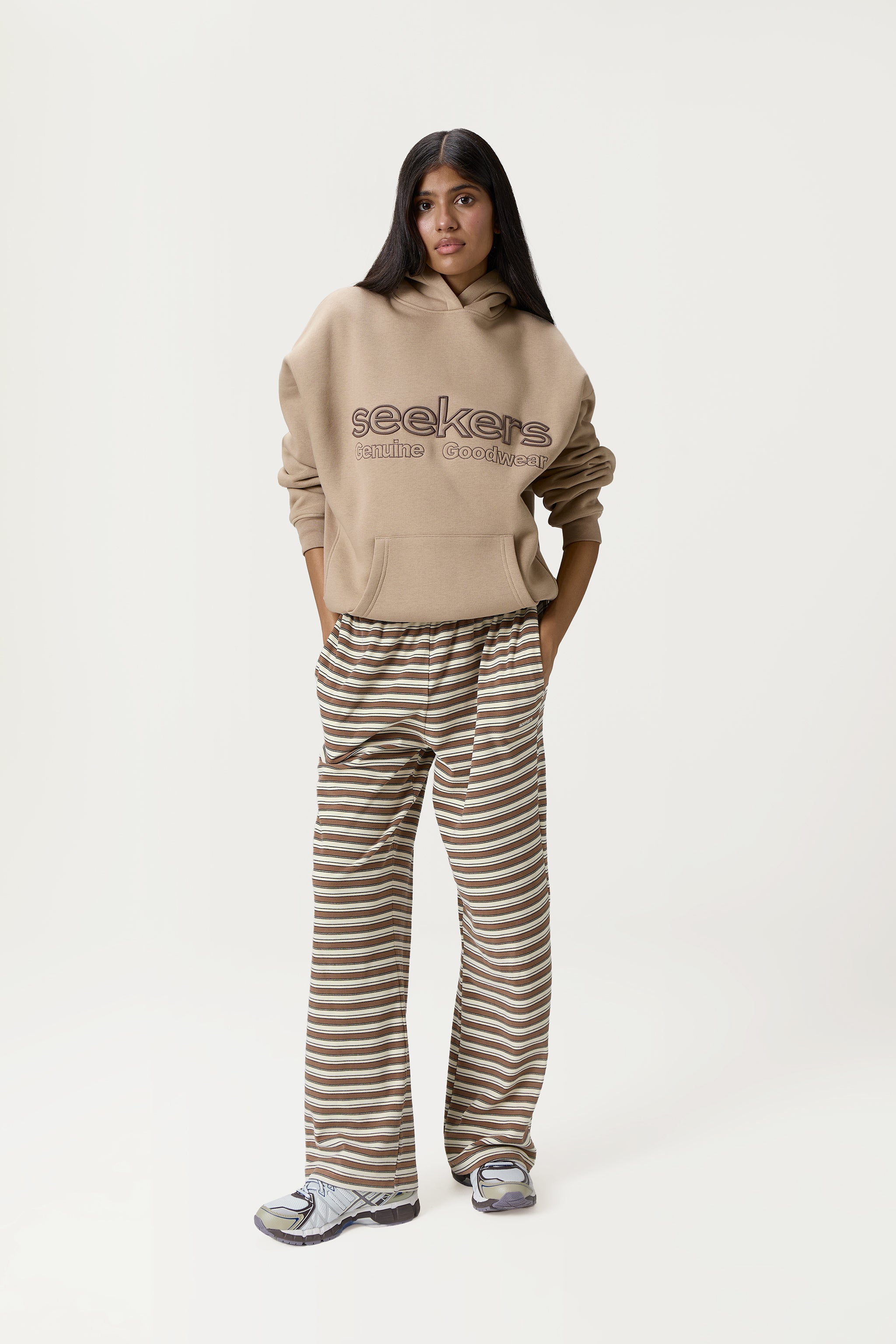 Seekers Goodwear Hoodie in Beige