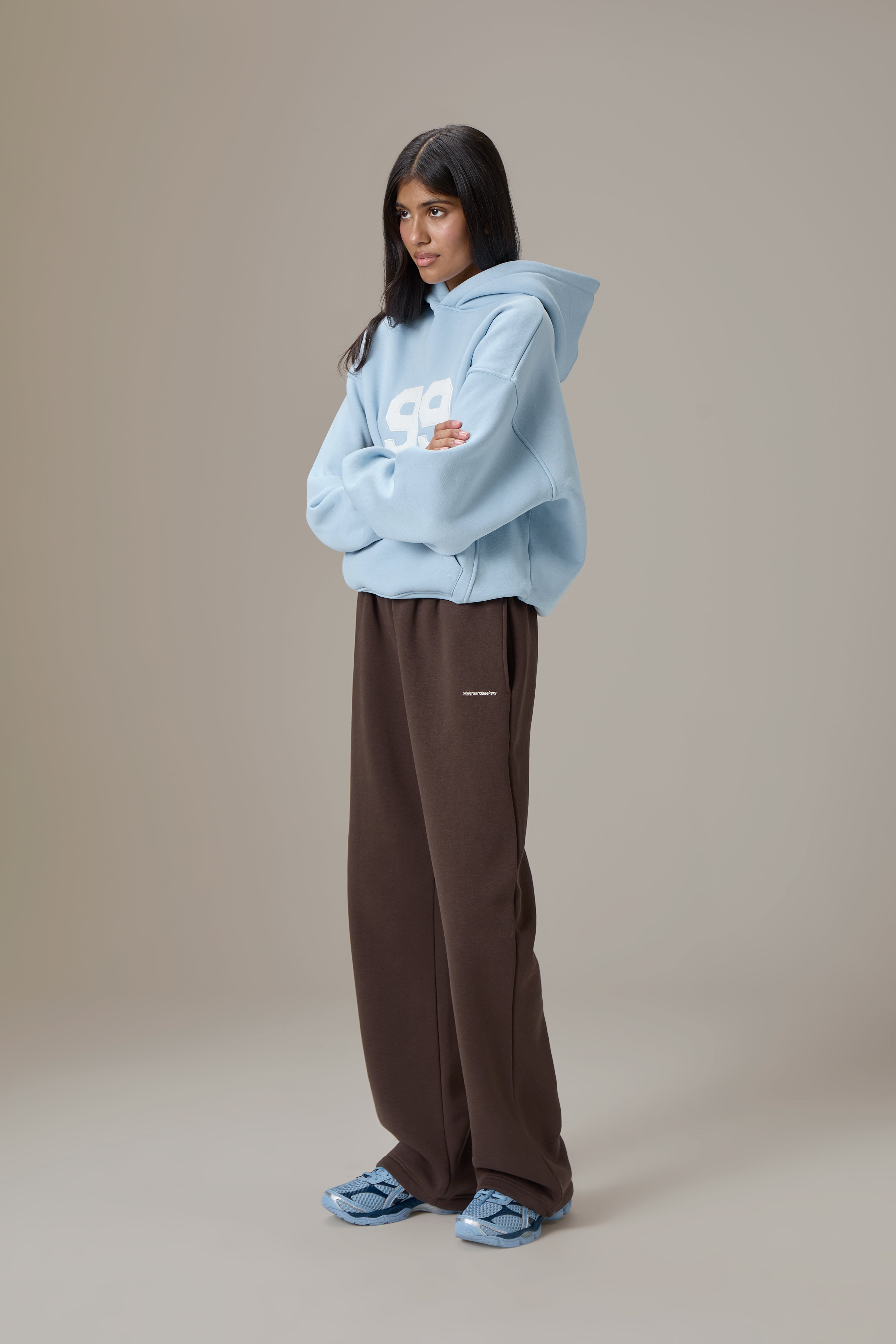 99 Hoodie in Powder Blue