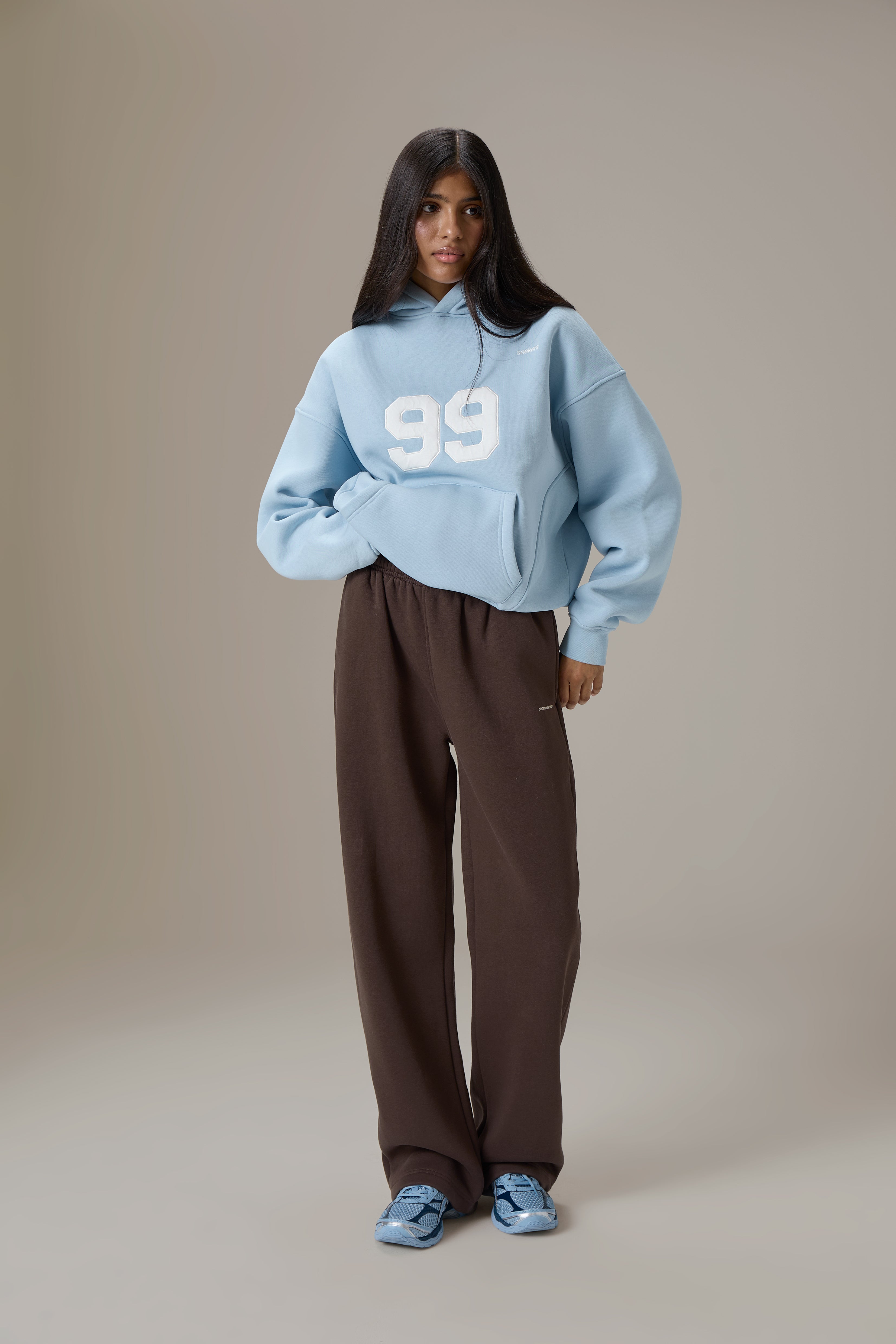 99 Hoodie in Powder Blue