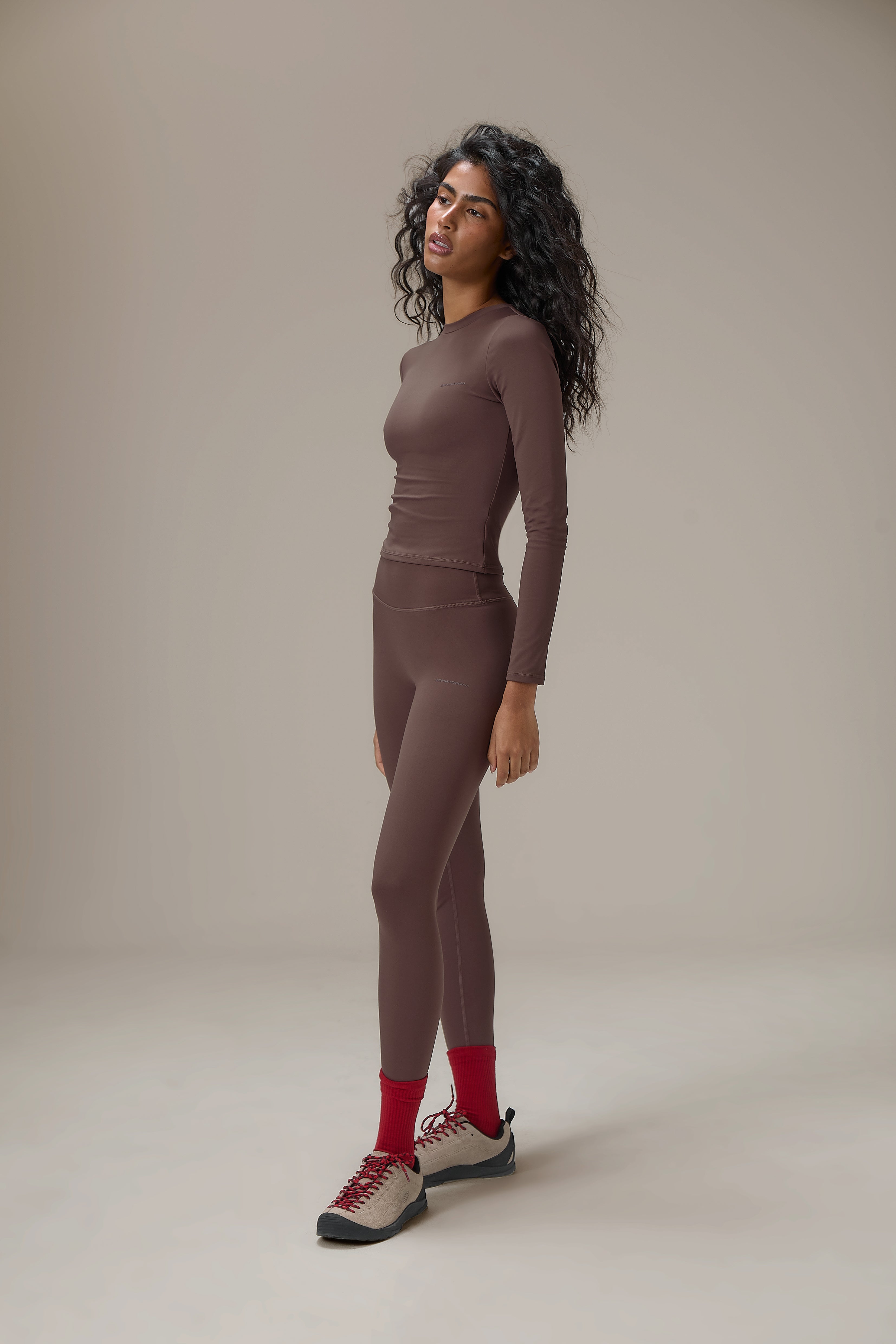 Soft Active Long Sleeve in Brown