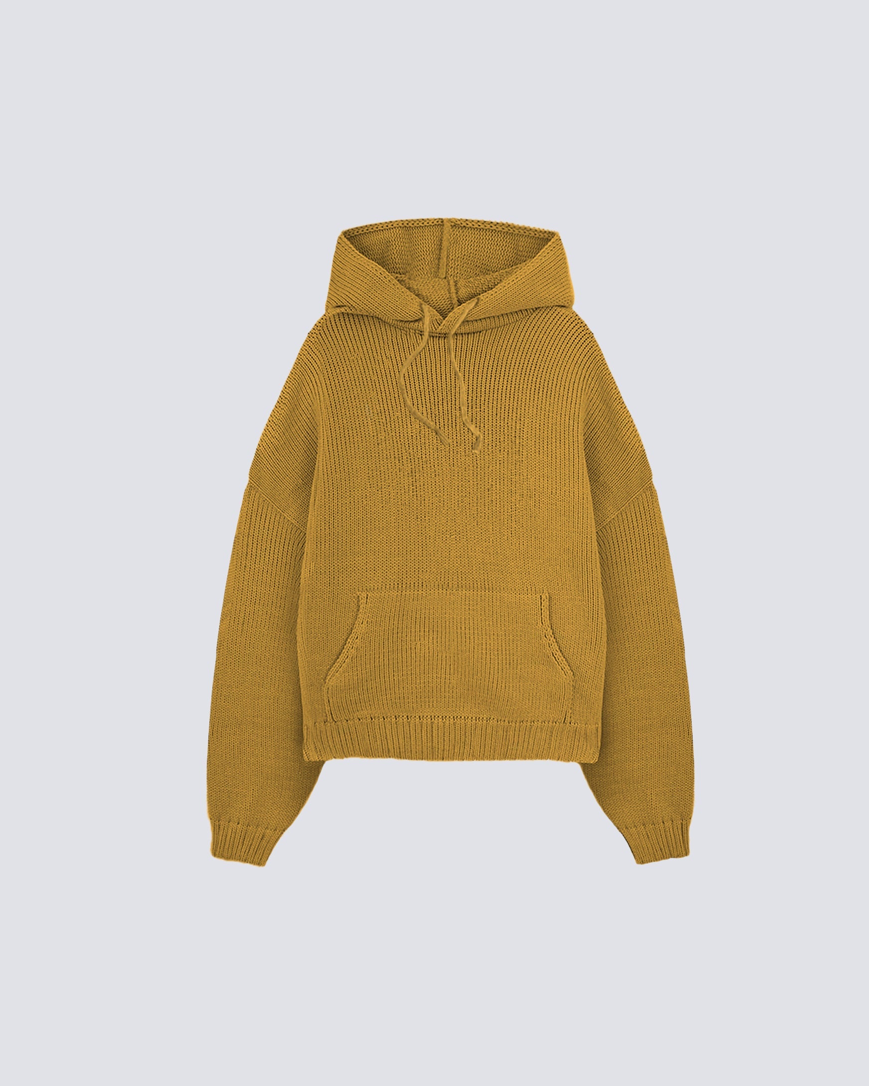 Vintage Relaxed Knit Hoodie