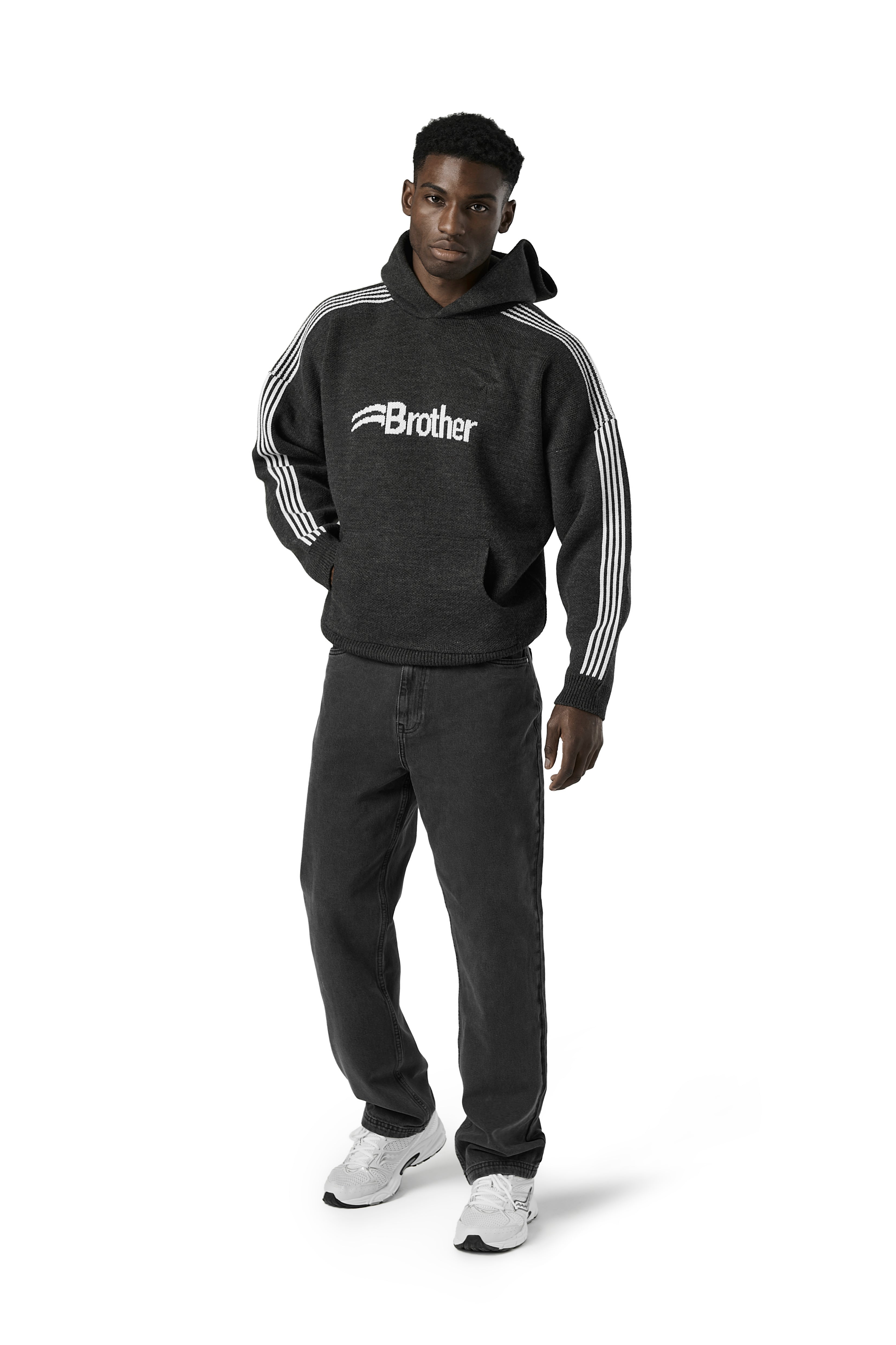 Track Knit Hoodie