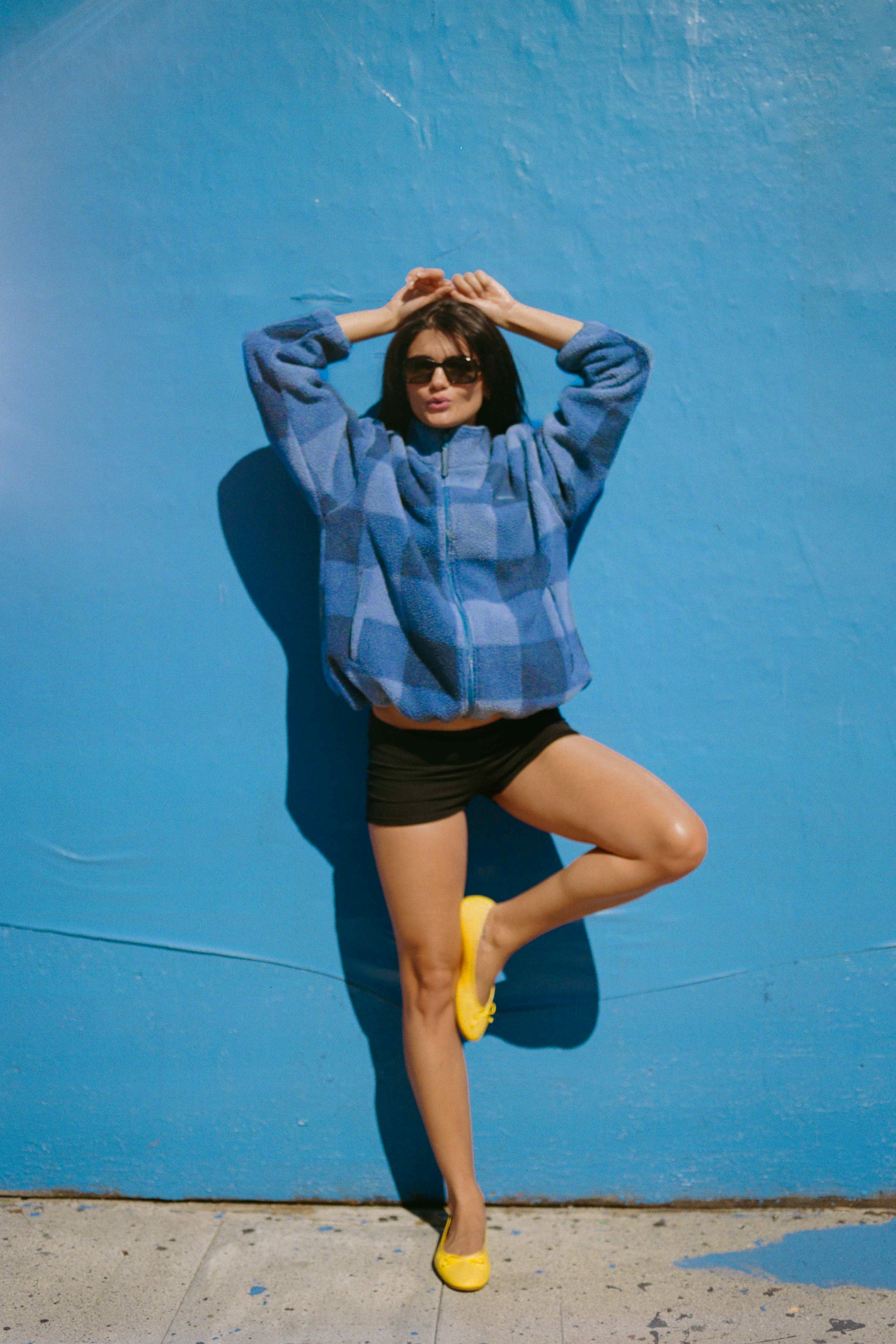 Farley Fleece in Blue