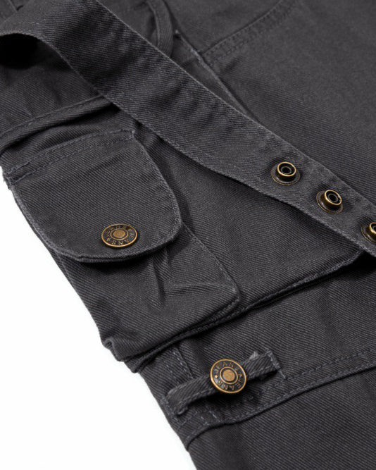 New Solid Color Multi-Pocket Cargo Pants