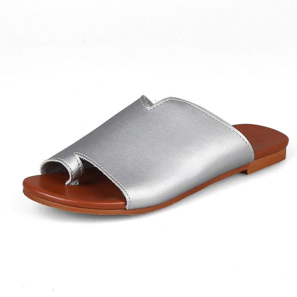 Vintage Flat Sandals for Bunions - Wide Fit, Elegant Daily Comfort
