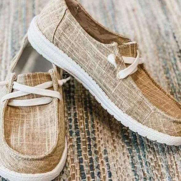 Canvas Slip-On Flats for Bunions — Wide Fit, Extra-Wide Toe Box