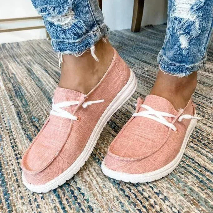 Canvas Slip-On Flats for Bunions — Wide Fit, Extra-Wide Toe Box