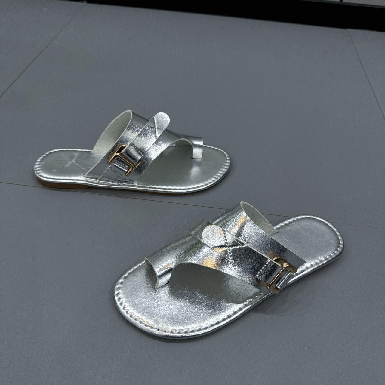 Bunion Flat Sandals for Women — Wide Fit, Slip-On, Vegan Leather