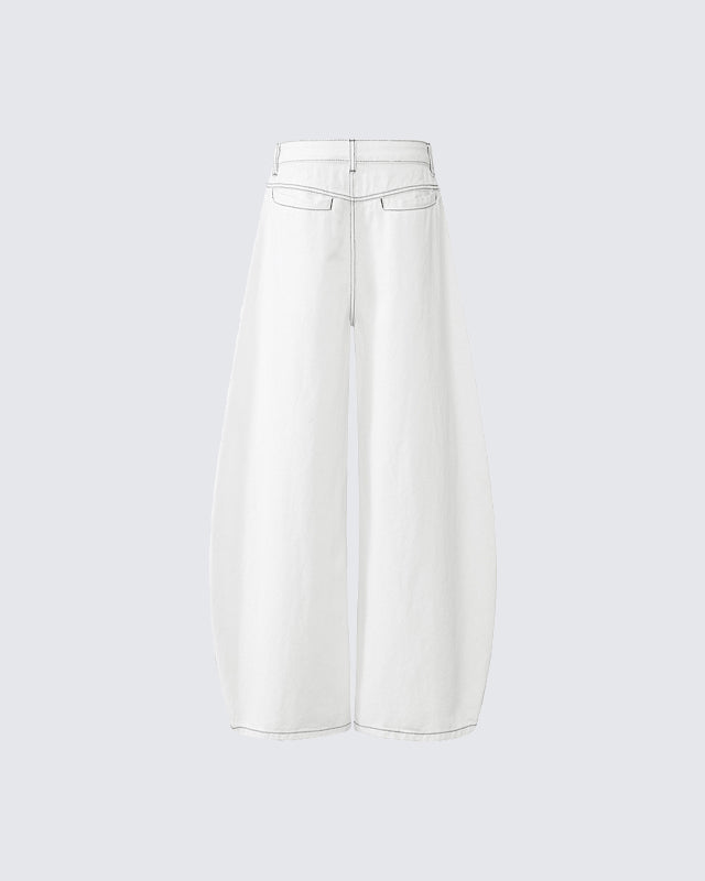Autumn Winter Embroidered Loose Floor-Length Jeans
