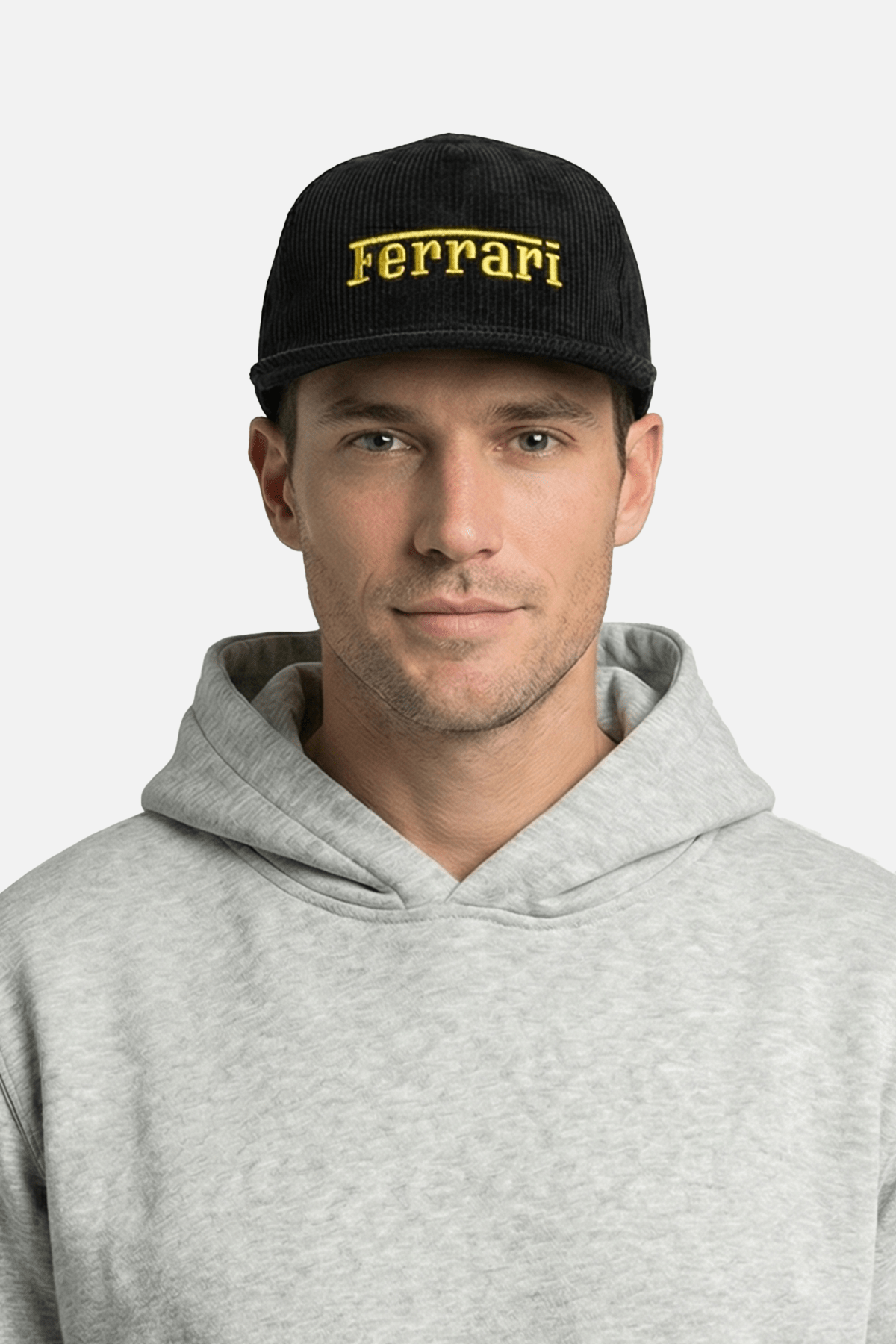 Ferrari Vintage Corduroy Cap – Black