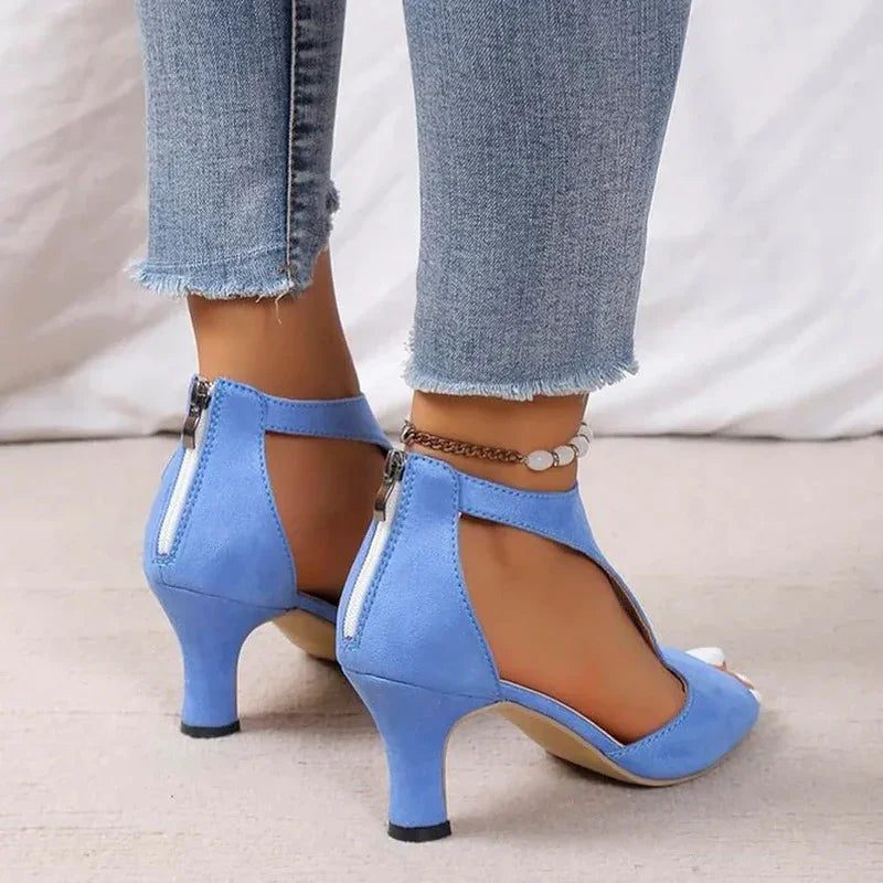 Gel-Cushion Kitten Heels — Bunion-Friendly Roomy Toe