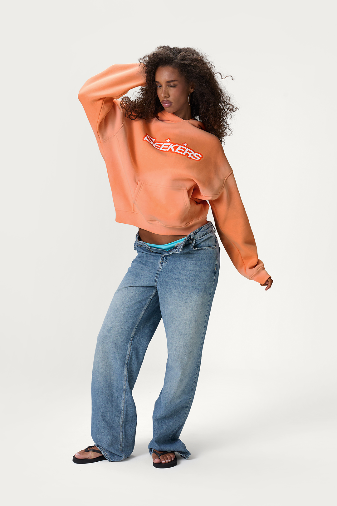 Seekers Zest Hoodie in Washed Orange