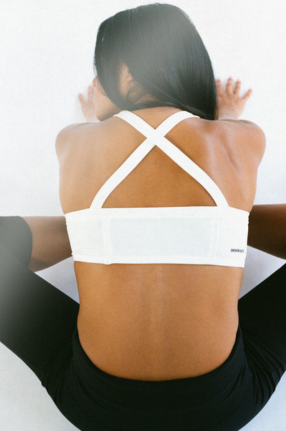 Seekers Active Sports Bra in White