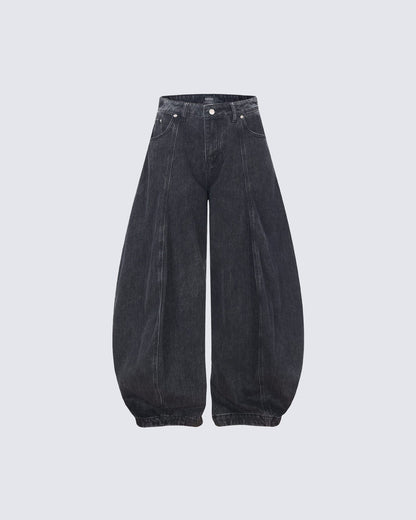 Winter New Vintage Balloon Wide-Leg Jeans
