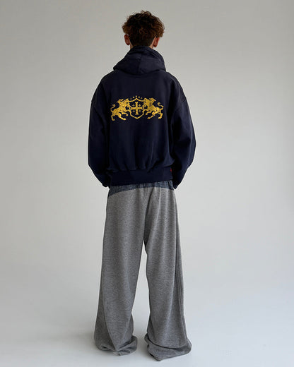 Splatter Boxy Zip Hoodie