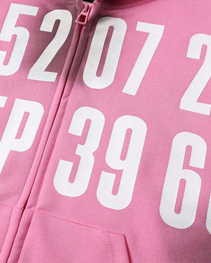 Spray-Dyed Distressed Zip-Up Hoodie