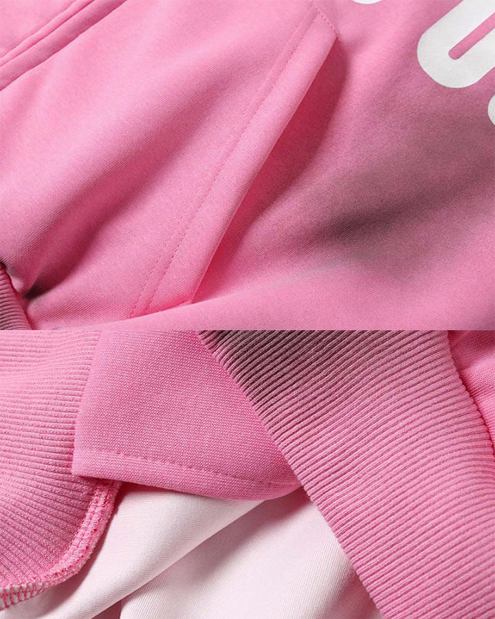 Spray-Dyed Distressed Zip-Up Hoodie