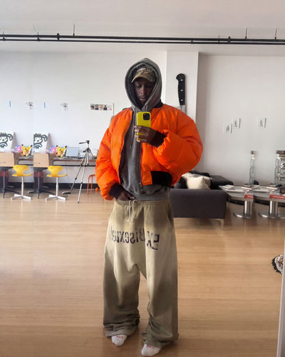 KIIKIO-Double Hood Washed Hoodie