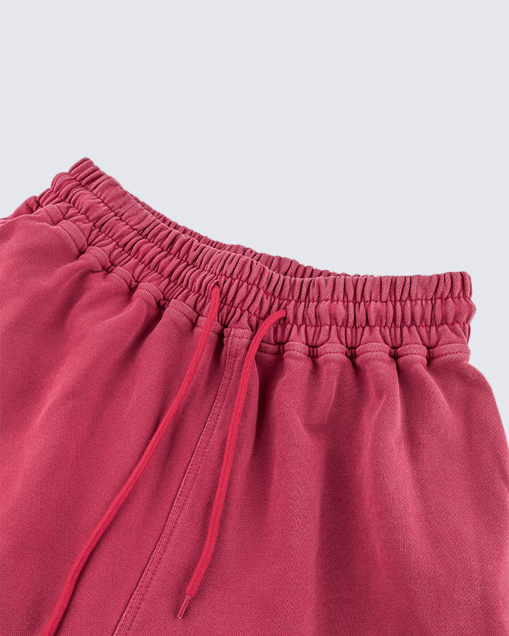 Vintage Logo Print Cotton Shorts