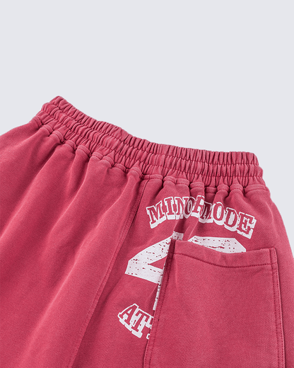 Vintage Logo Print Cotton Shorts